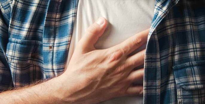 Durere toracică pentru osteochondroză